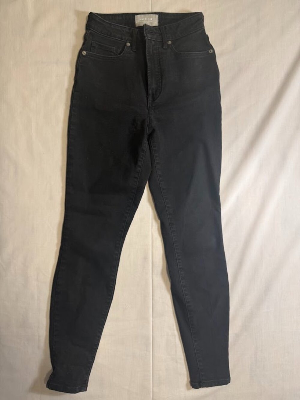 Everlane The Curvy Way-High Skinny Jean in Black Size 25 Regular